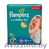 Подгузники Pampers 3+ (5-10кг) в Могилеве, продам, куплю, для