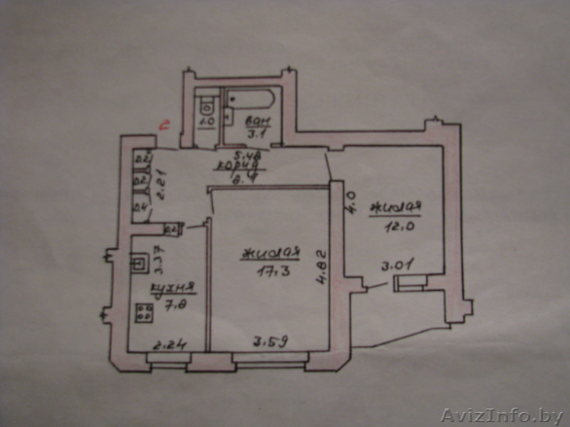 Продаю 2-ухкомнатную квартиру в центре города - Изображение #1, Объявление #664378