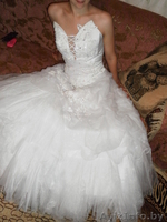 Свадебное платье шикарное. Белоснежное. - Изображение #1, Объявление #700353