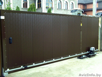 Ворота откатные, сдвижные (от3000-6000мм шириной). Калитки. - Изображение #1, Объявление #1232223