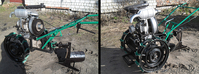 Новый самодельный мотоблок с прицепом, плугом, пахотными колесами. - Изображение #3, Объявление #1399289