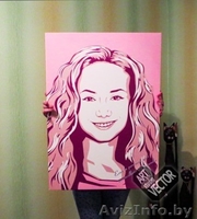 Портрет, поп арт портреты на холсте по фото - Изображение #6, Объявление #1488317