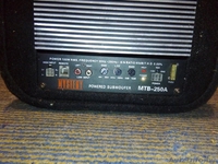 Активный сабвуфер Mystery MTB 250 A  - Изображение #3, Объявление #1527317