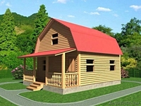 Садовый Дом Марсель сруб 6х7м из бруса установка в Могилеве - Изображение #1, Объявление #1614296