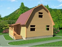 Дом из бруса Герман 7.5х6 сруб установка Белыничский район - Изображение #1, Объявление #1618488