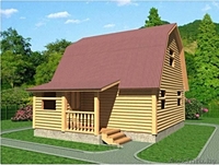 Дом из бруса Герман 7.5х6 сруб установка Белыничский район - Изображение #2, Объявление #1618488