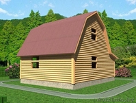 Дом из бруса Герман 7.5х6 сруб установка Белыничский район - Изображение #4, Объявление #1618488