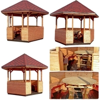 Беседка деревянная из хвойных пород древесины.  - Изображение #1, Объявление #1649179