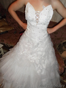 Свадебное платье шикарное. Белоснежное. - Изображение #3, Объявление #700353