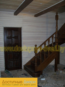 Двери, арки межкомнатные из массива дуба, сосны, ольхи по индивидуальным размерам.