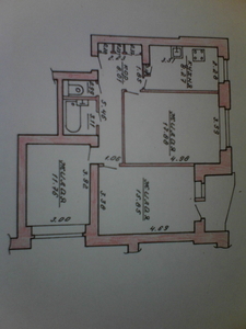 Трехкомнатную на Виленский рынок #1303267