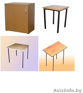 Стол обеденный(ЛДСП) и табурет (металл/ ДСП) - Изображение #1, Объявление #1367897