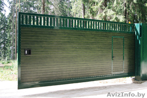 Заборы из металлопрофиля,  МП20. Блок Бессер,  Брик. Ворота.