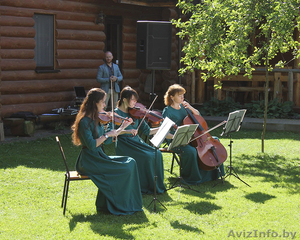 Струнный квартет,  трио,  дуэт. Музыкальное сопровождение торжеств.