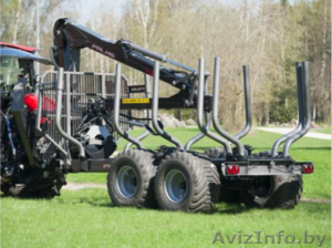 Лесовозный полуприцеп PALMS 10D и манипулятор 4.70