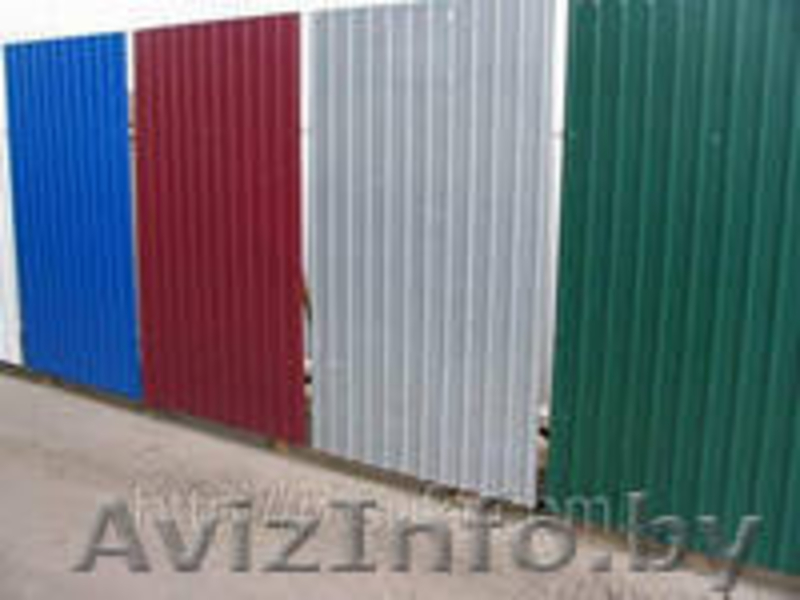 Заборы из профиля,есть эмитации под дерево и камень - Изображение #1, Объявление #873184