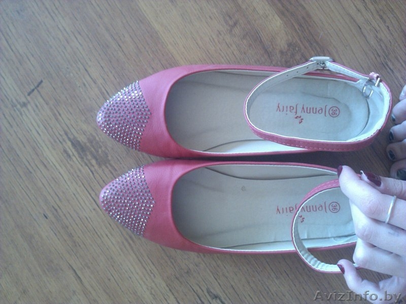 Балетки новые, алого цвета - Изображение #1, Объявление #1297766