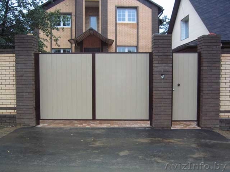 Ворота распашные. Калитки. Забор из профлиста. - Изображение #3, Объявление #1362435