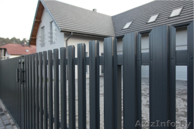 Забор (профнастил). Штакетник металлический. Ворота. - Изображение #1, Объявление #1377407