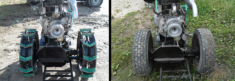 Новый самодельный мотоблок с прицепом, плугом, пахотными колесами. - Изображение #2, Объявление #1399289