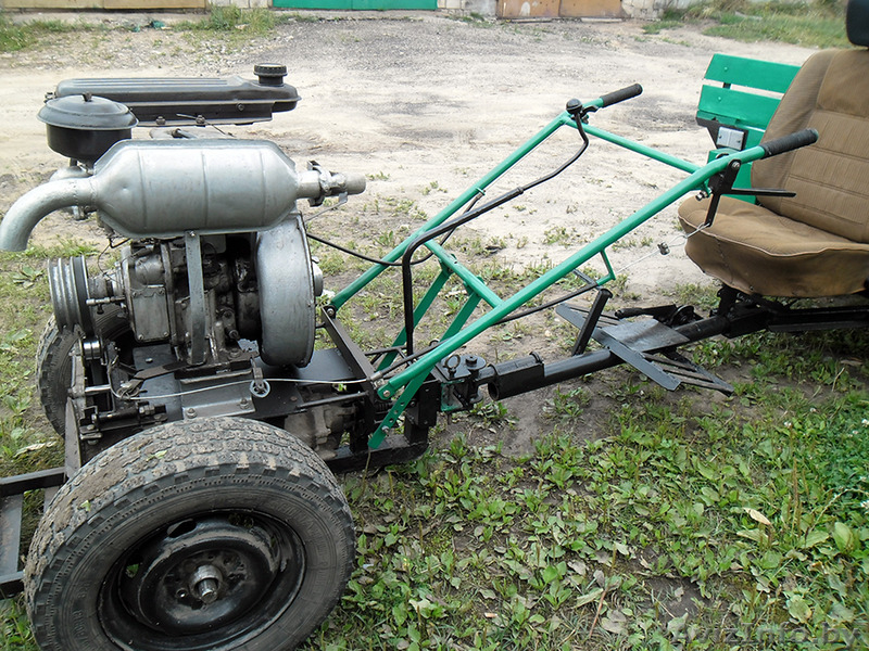 Новый самодельный мотоблок с прицепом, плугом, пахотными колесами. - Изображение #5, Объявление #1399289