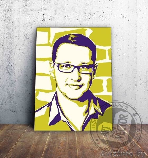 Портрет, поп арт портреты на холсте по фото - Изображение #7, Объявление #1488317