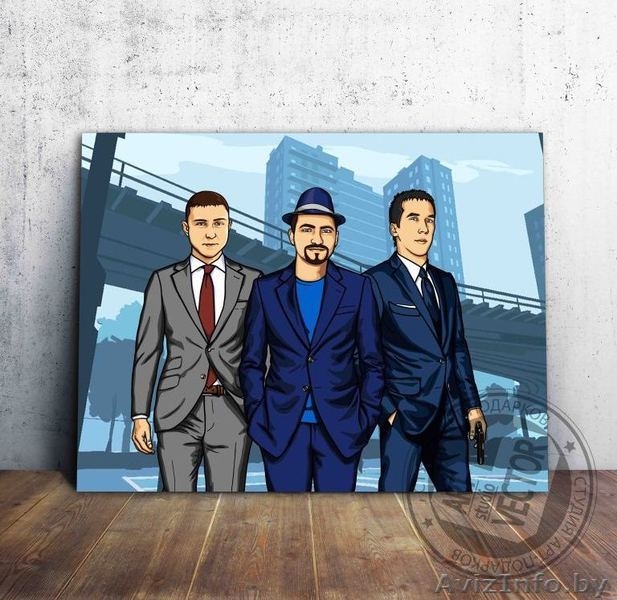 Портрет, поп арт портреты на холсте по фото - Изображение #3, Объявление #1488317