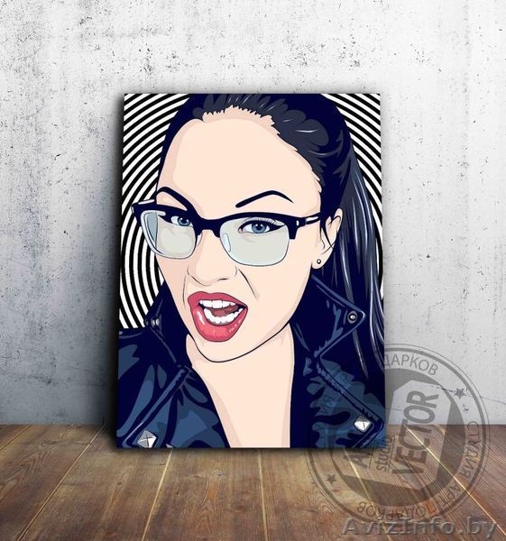 Портрет, поп арт портреты на холсте по фото - Изображение #5, Объявление #1488317