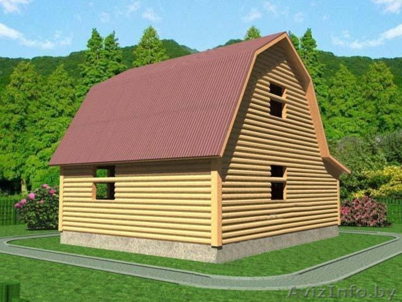 Дом из бруса Герман 7.5х6 сруб установка Белыничский район - Изображение #4, Объявление #1618488