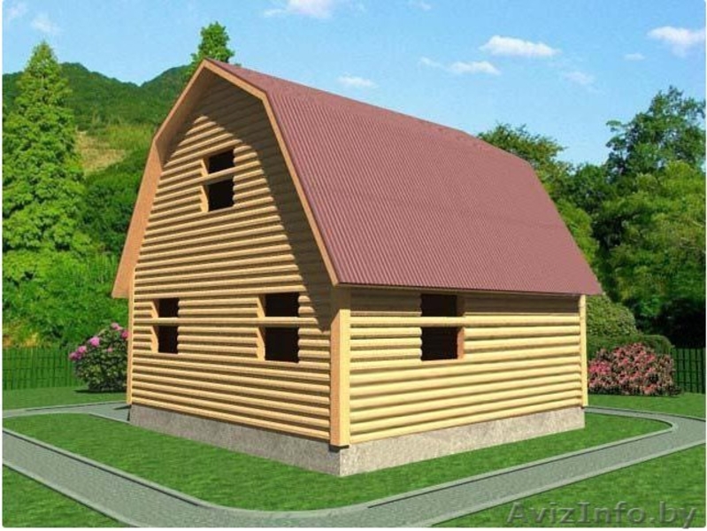 Дом из бруса Герман 7.5х6 сруб установка Белыничский район - Изображение #5, Объявление #1618488