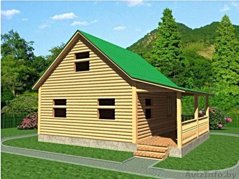 Дом из бруса Оскар 6х8м сруб с установкой Глусский район - Изображение #3, Объявление #1618495