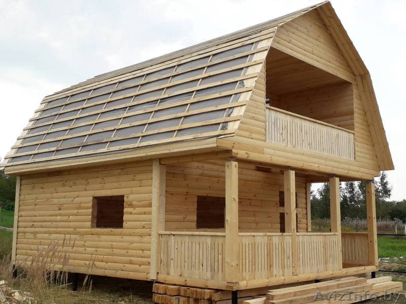 Дом из бруса Артем 6х6 сруб установка Осиповичский район - Изображение #5, Объявление #1618569
