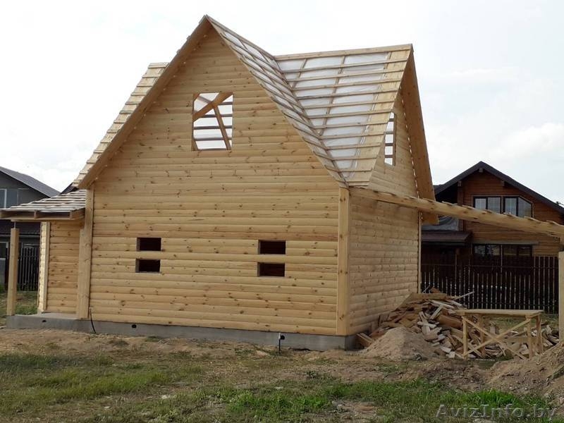Дом из бруса Михаил 6х8 сруб с установкой Славгородский район - Изображение #2, Объявление #1618570