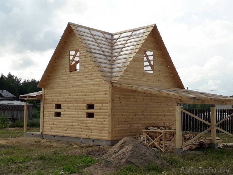 Дом из бруса Михаил 6х8 сруб с установкой Славгородский район - Изображение #5, Объявление #1618570