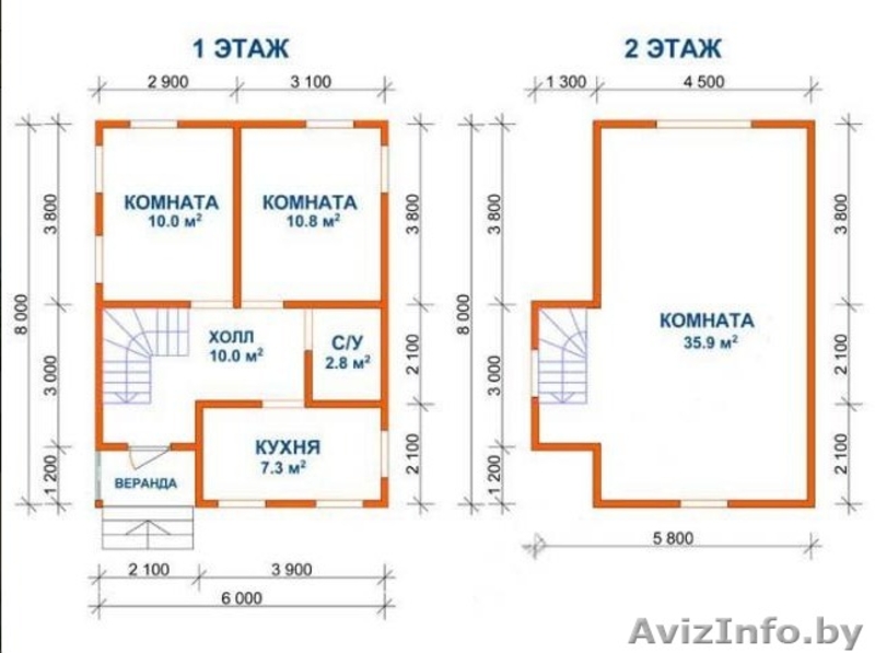 Дом из бруса сруб Петр 6х8 установка в Белыничи - Изображение #2, Объявление #1623499