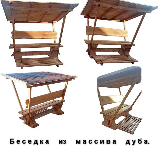 Беседка деревянная из хвойных пород древесины.  - Изображение #7, Объявление #1649179