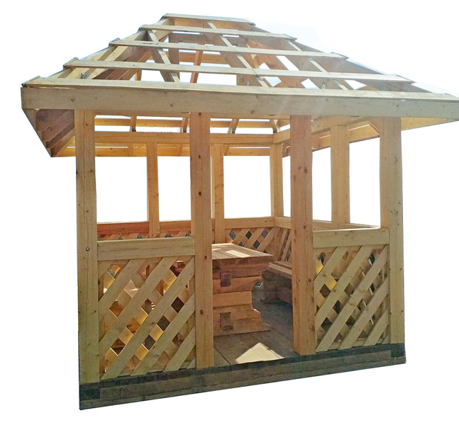 Беседка деревянная из хвойных пород древесины.  - Изображение #5, Объявление #1649179