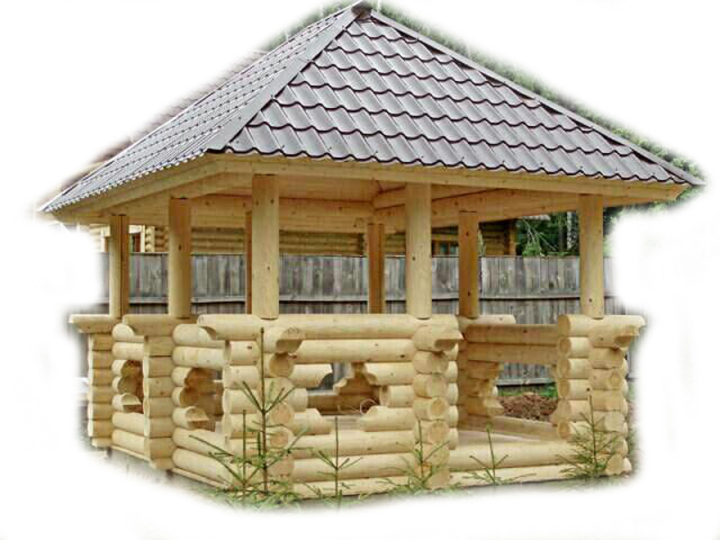 Беседка деревянная из хвойных пород древесины.  - Изображение #6, Объявление #1649179